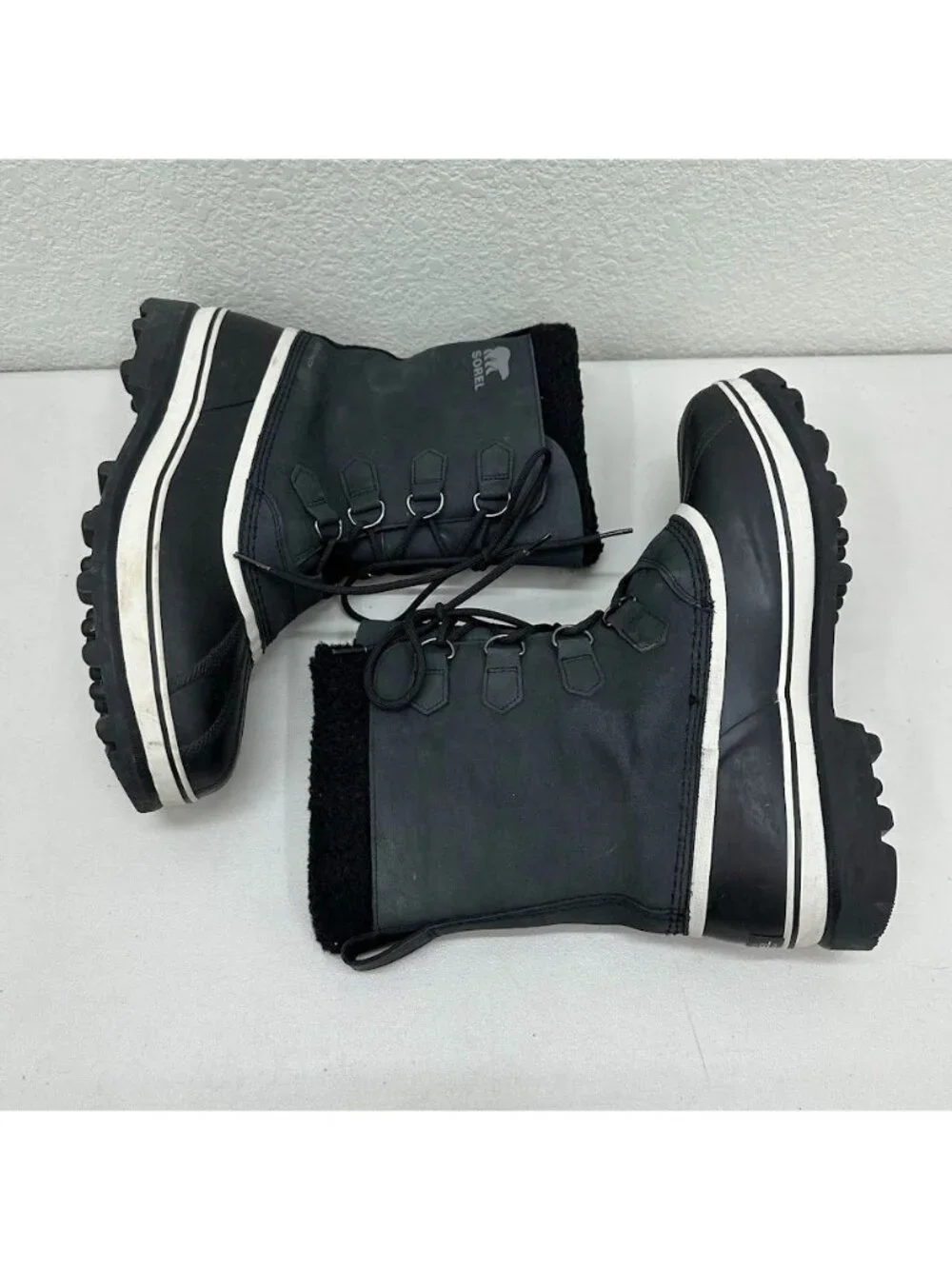 Sorel Caribou Waterproof Winter Snow Boots Outdoor Lined Shoe NM1000-016 Mens 13